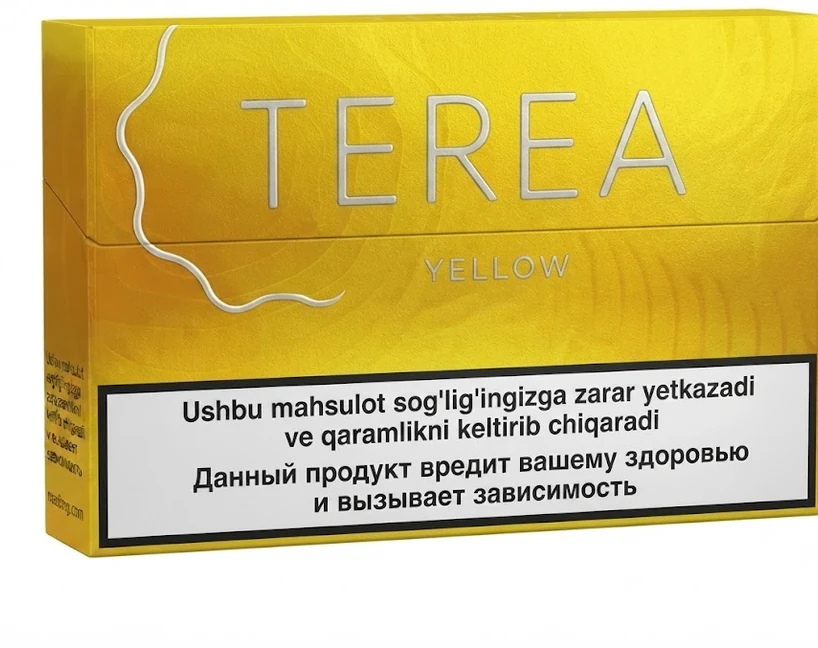 TEREA Yellow Uzbekistan — AED 125 per carton in Dubai TEREA Yellow Uzbekistan pack of 20 heated tobacco sticks for IQOS ILUMA — buy TEREA Yellow Uzbekistan in Dubai UAE at AED 125 per carton with 1–3 hour delivery