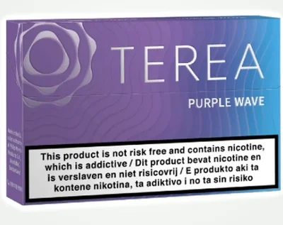 TEREA Purple Wave Tajikistan pack of 20 heated tobacco sticks for IQOS ILUMA — AED 119 per carton in Dubai
