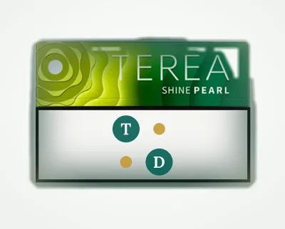 TEREA Shine Pearl Japan pack of 20 heated tobacco sticks for IQOS ILUMA — AED 199 per carton in Dubai
