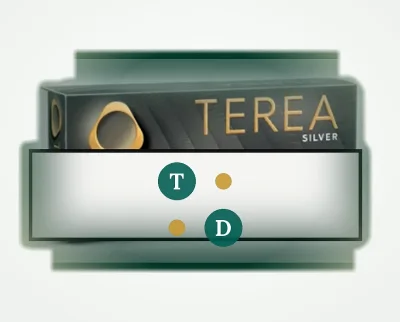 TEREA Silver Italy pack of 20 heated tobacco sticks for IQOS ILUMA — AED 169 per carton in Dubai