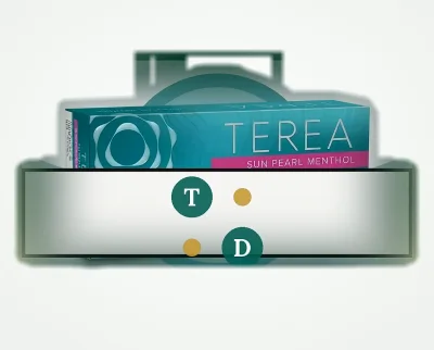 TEREA Sun Pearl Italy pack of 20 heated tobacco sticks for IQOS ILUMA — AED 169 per carton in Dubai