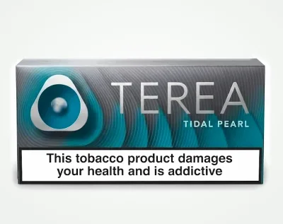 TEREA Tidal Pearl Uzbekistan pack of 20 heated tobacco sticks for IQOS ILUMA — AED 125 per carton in Dubai